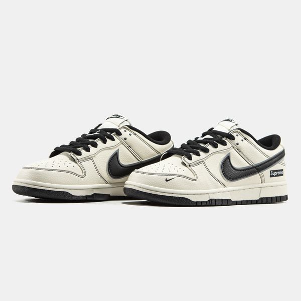 Кросівки Nike SB Dunk Low x Supreme Beige Black 24167-Бежевий-36 фото