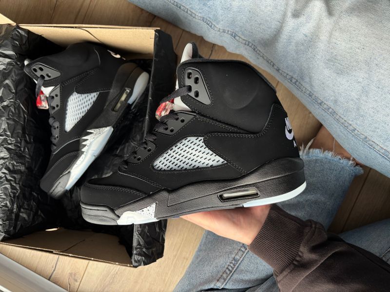 Кросівки Jordan 5 Black Blue 11146-Чорний-42 фото
