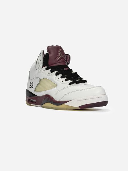 Кросівки Nike Air Jordan 5 Retro White Brown 23192-Білий-41 фото