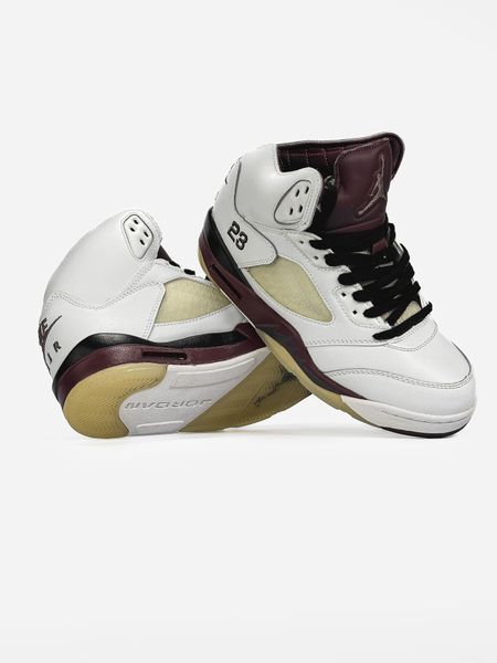 Кросівки Nike Air Jordan 5 Retro White Brown 23192-Білий-41 фото