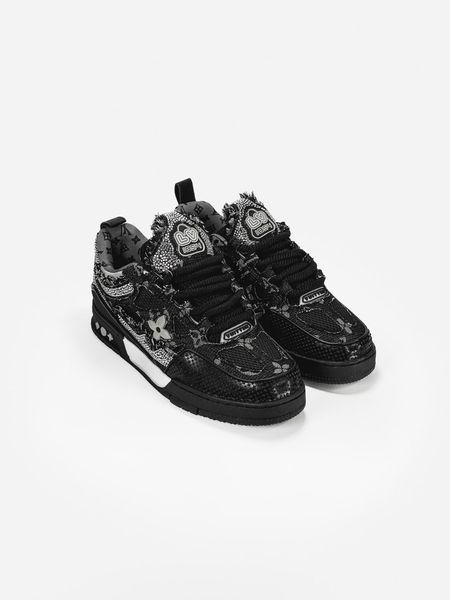 Кросівки Louis Vuitton Skate Black Grey 23679-Чорний-44 фото