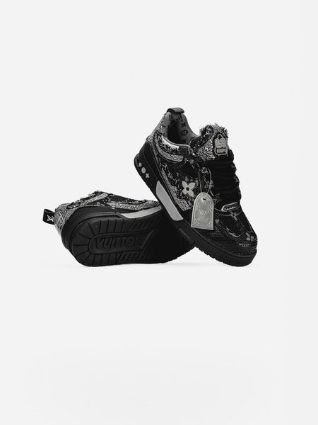 Кросівки Louis Vuitton Skate Black Grey 23679-Чорний-44 фото
