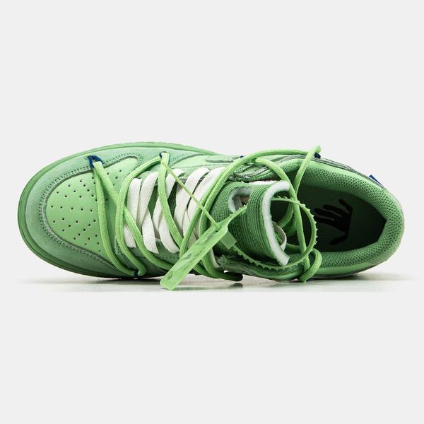 Кросівки Nike SB Dunk x Off White Green Lot 14/50 09419-Зелений-36 фото