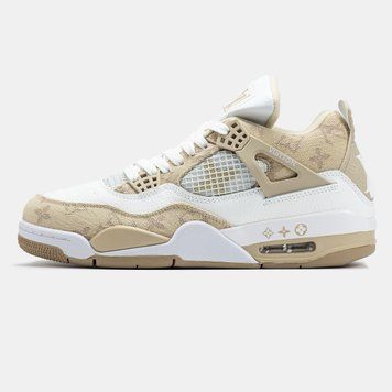 Кросівки Jordan 4 x Louis Vuitton White Beige 19508-Бежевий-41 фото