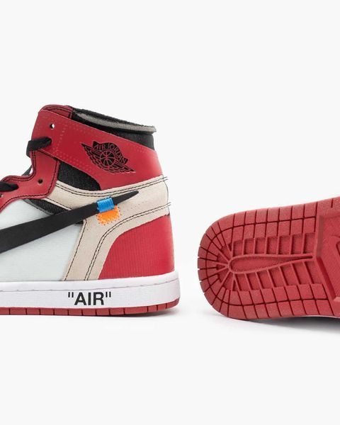 Кросівки Jordan 1 Off-White Red 01662-Червоний-36 фото
