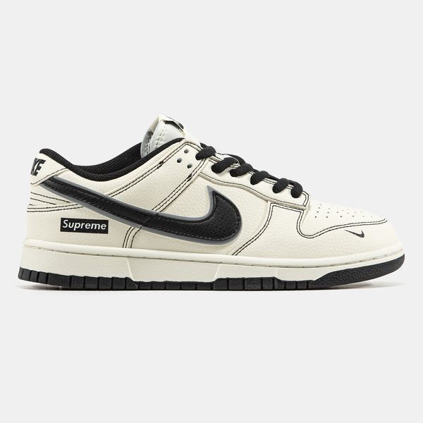 Кросівки Nike SB Dunk Low x Supreme Beige Black 24167-Бежевий-42 фото