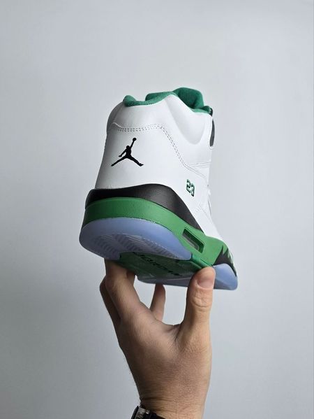 Кросівки Nike Air Jordan 5 Retro White Green 23836-Білий-41 фото