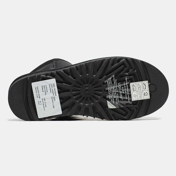 Уггі UGG Ultra Mini Black Platform Leather 10037-Чорний-36 фото