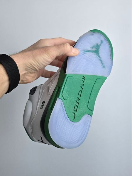 Кросівки Nike Air Jordan 5 Retro White Green 23836-Білий-42 фото