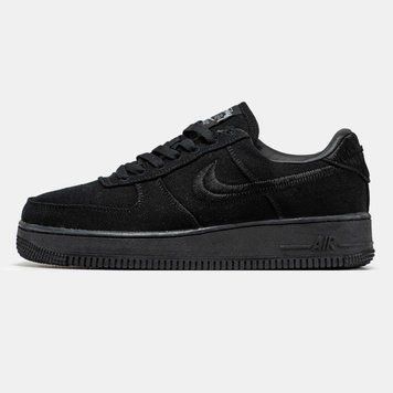 Кросівки Nike Air Force 1 Low Black x Stussy 05914-Чорний-36 фото