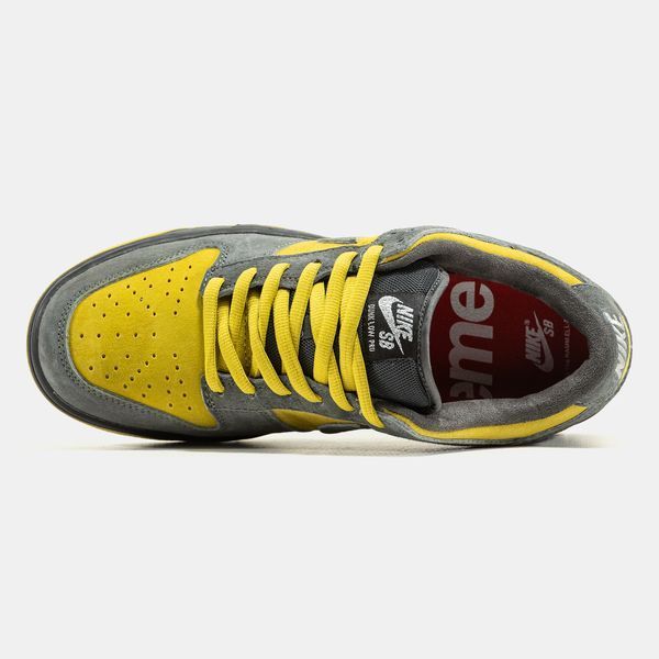 Кросівки Nike SB Dunk Low x Supreme Grey Yellow 23768-Мультиколір-36 фото