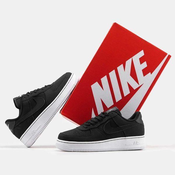 Кросівки Nike Air Force 1 Low Black White 10514-Чорний-36 фото