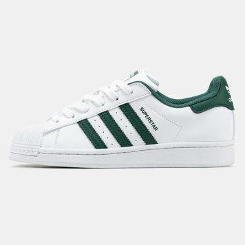 Кросівки Adidas Superstar White Green 17453-Білий-36 фото