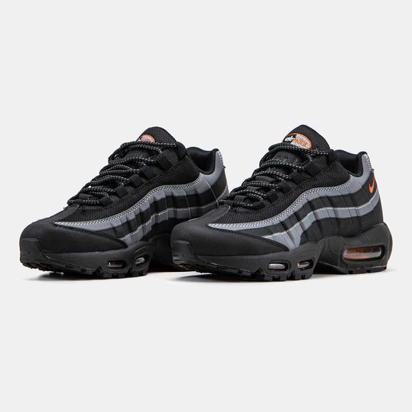 Кросівки Nike Air Max 95 Black Grey Orange 17867-Чорний-36 фото