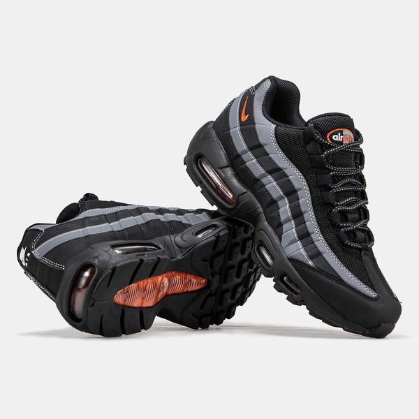 Кросівки Nike Air Max 95 Black Grey Orange 17867-Чорний-36 фото