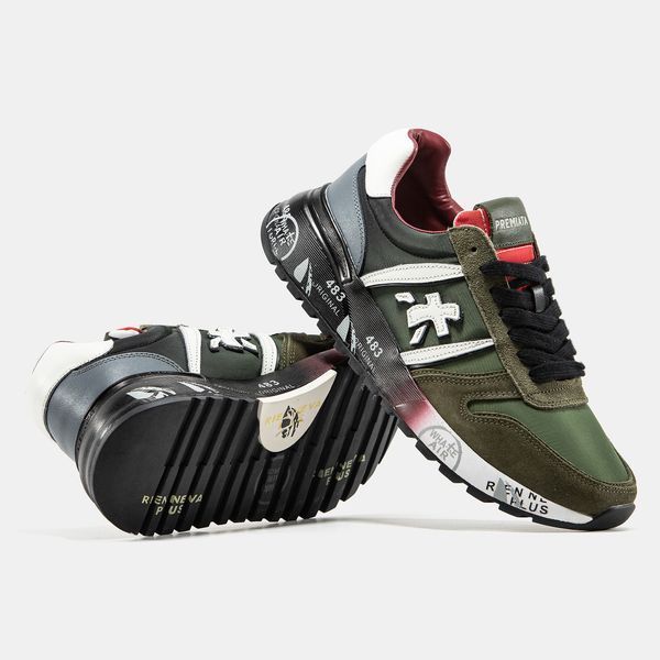 Кросівки Premiata Lander Khaki Black White 20722-Хакі-36 фото