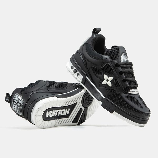 Кросівки Louis Vuitton LV Skate Sneaker Black White 17226-Чорний-36 фото