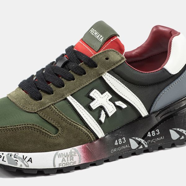 Кросівки Premiata Lander Khaki Black White 20722-Хакі-36 фото