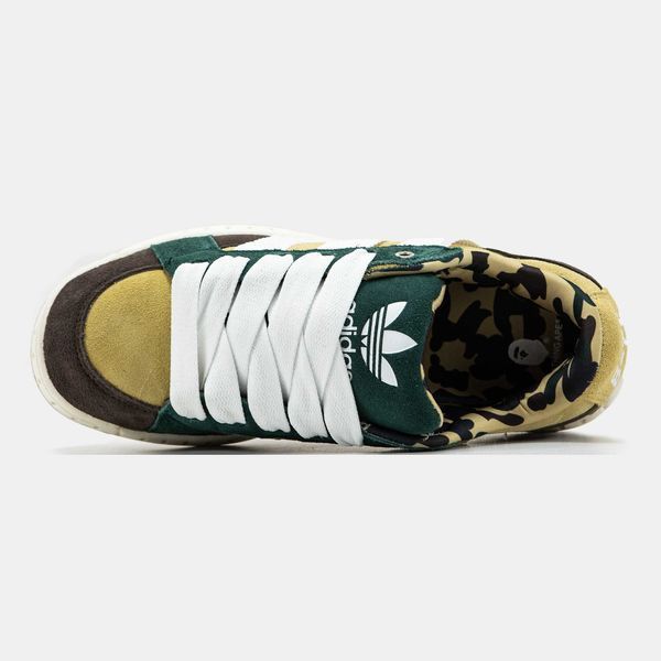 Кросівки Adidas LWST x Bape Beige Green White Brown 17758-Мультиколір-36 фото