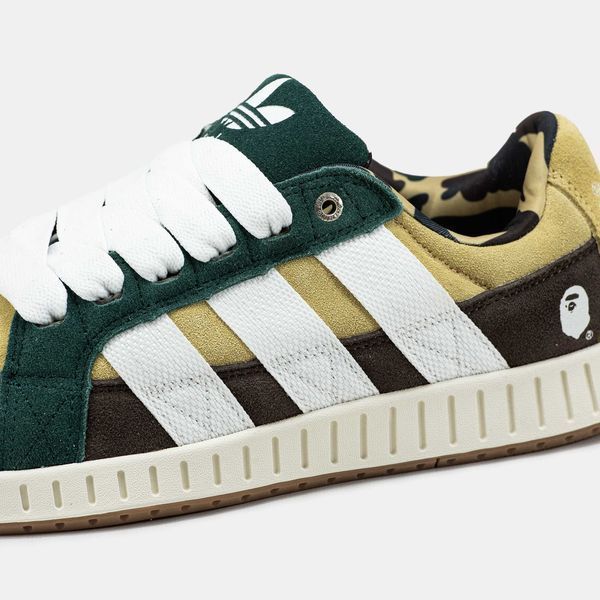 Кросівки Adidas LWST x Bape Beige Green White Brown 17758-Мультиколір-36 фото