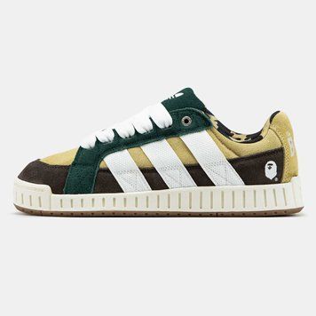 Кросівки Adidas LWST x Bape Beige Green White Brown 17758-Мультиколір-42 фото