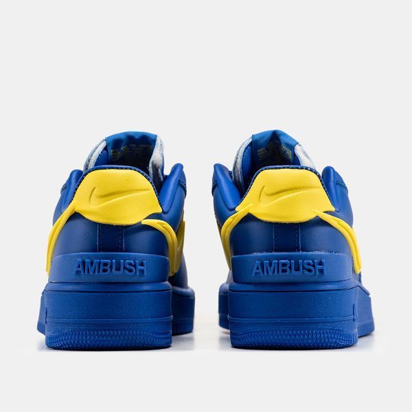 Кросівки Nike Air Force 1 Low x AMBUSH Blue Yellow 11243-Синій-36 фото