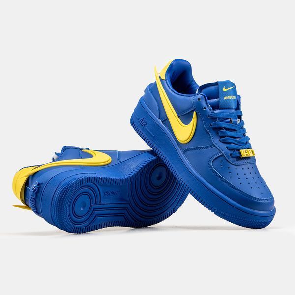 Кросівки Nike Air Force 1 Low x AMBUSH Blue Yellow 11243-Синій-36 фото