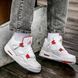 Кросівки Jordan 4 White Red 05422-Білий-43 фото 2