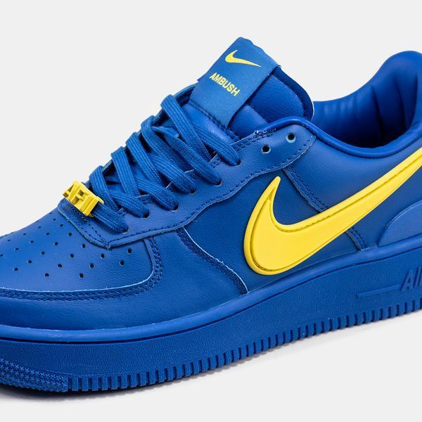 Кросівки Nike Air Force 1 Low x AMBUSH Blue Yellow 11243-Синій-37 фото