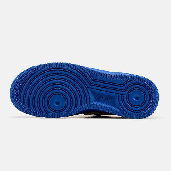 Кросівки Nike Air Force 1 Low x AMBUSH Blue Yellow 11243-Синій-37 фото