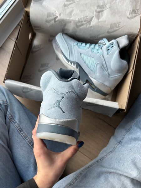 Кросівки Jordan 5 Retro "blue bird" 18634-Блакитний-41 фото