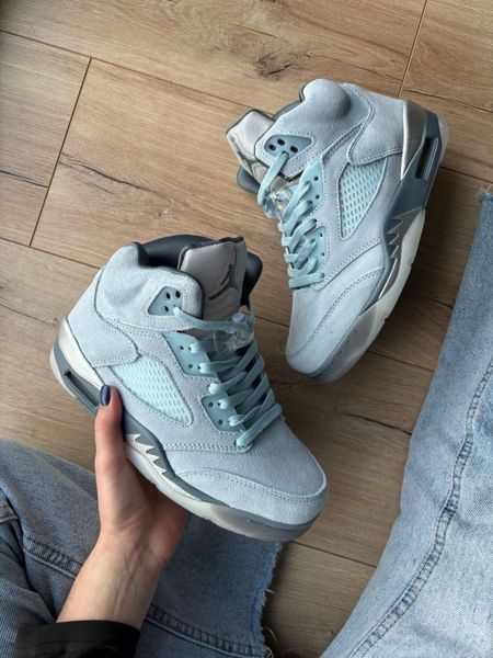 Кросівки Jordan 5 Retro "blue bird" 18634-Блакитний-41 фото
