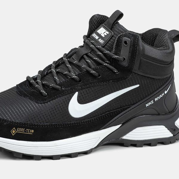 Кросівки Nike Rivah Gore-Tex Black White Winter Fur 19007-Чорний-36 фото