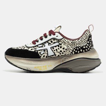 Кросівки Premiata HILL Beige Black Leopard 23662-Мультиколір-37 фото
