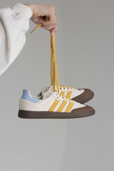 Кросівки Adidas Samba White Yellow Bluw Brown 17881-Мультиколір-36 фото